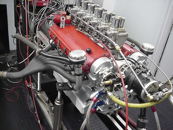 Ferrari on dyno